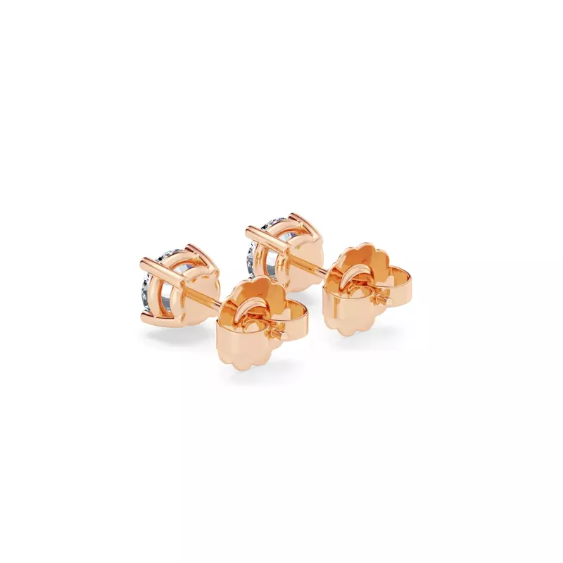 14K Rose Gold Diamond Stud Earrings (3/4 ct. tw.)