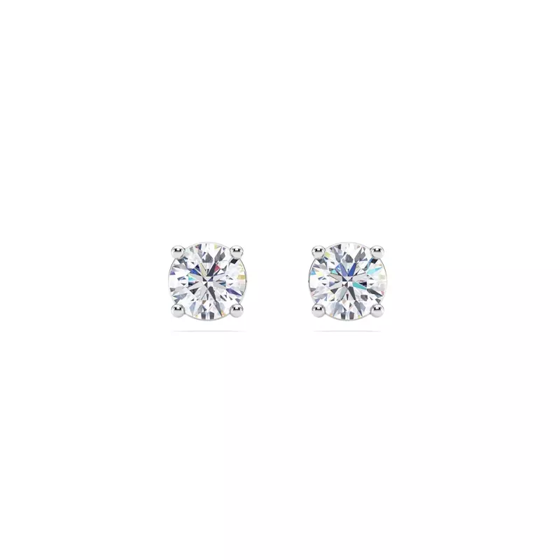 14K White Gold Diamond Stud Earrings (3/4 ct. tw.)