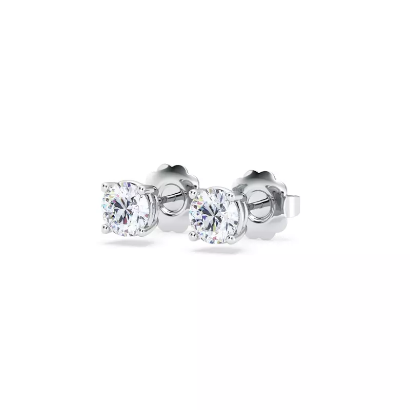 14K White Gold Diamond Stud Earrings (3/4 ct. tw.)