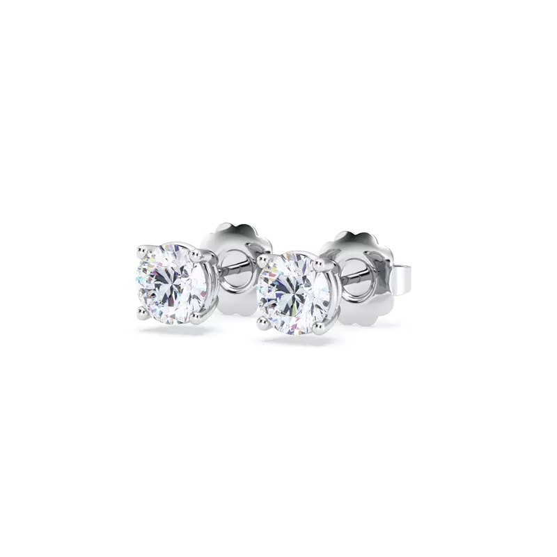 14K White Gold Diamond Stud Earrings (1 ct. tw.)