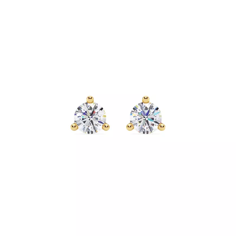 Three-Prong Martini Diamond Screw-Back Earrings (3/4 ct. tw.)