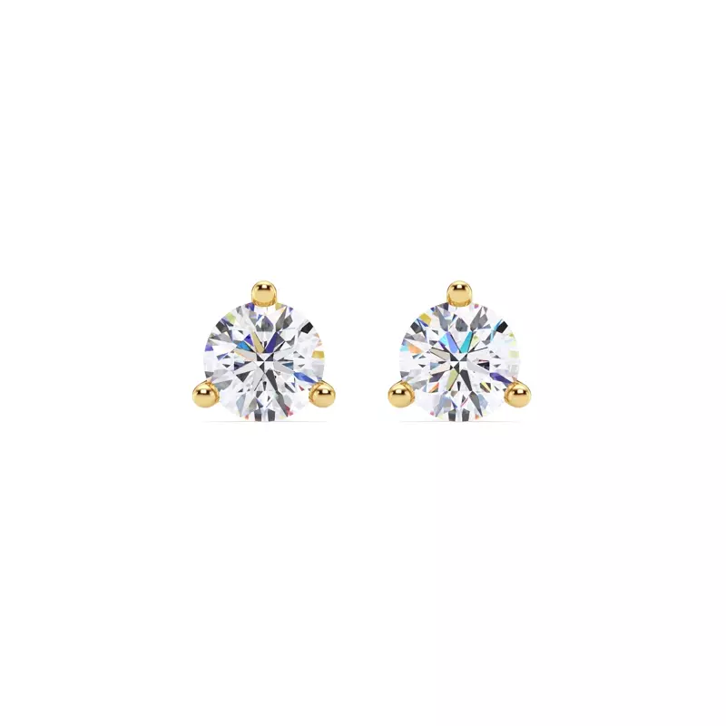 Three-Prong Martini Diamond Screw-Back Earrings (1 1/2 ct. tw.)