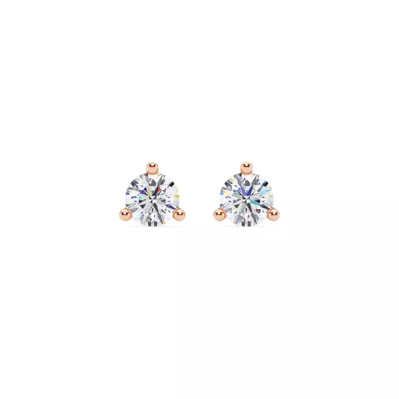 Three-Prong Martini Diamond Screw-Back Earrings (3/4 ct. tw.)
