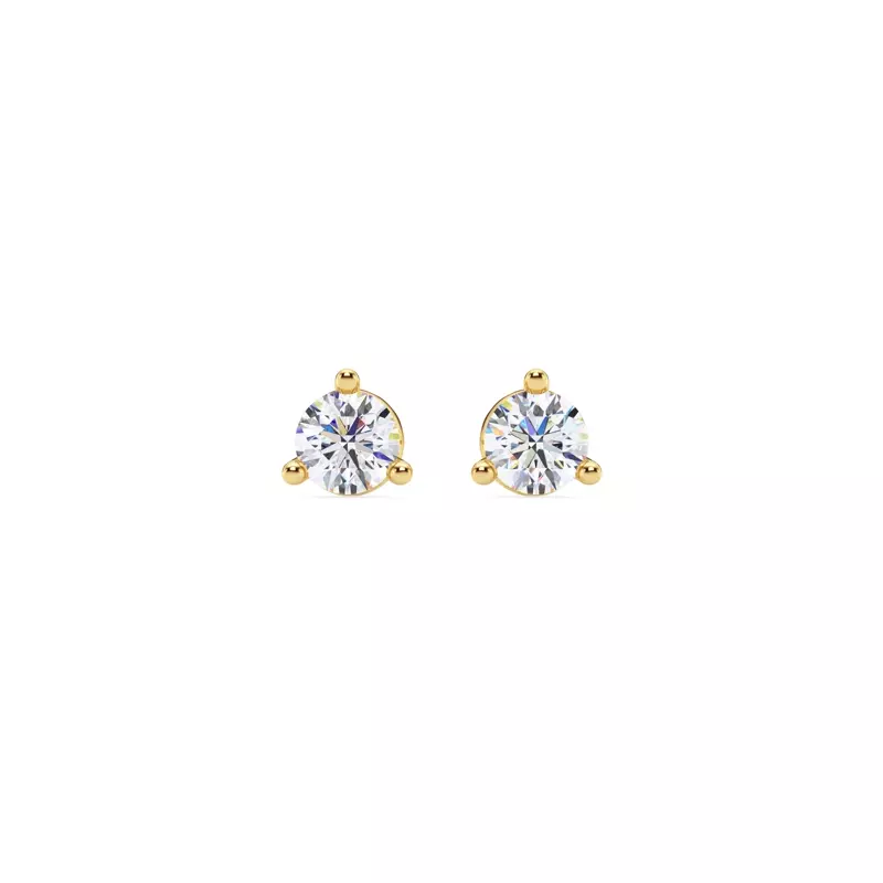 Three-Prong Martini Diamond Screw-Back Earrings (1/2 ct. tw.)