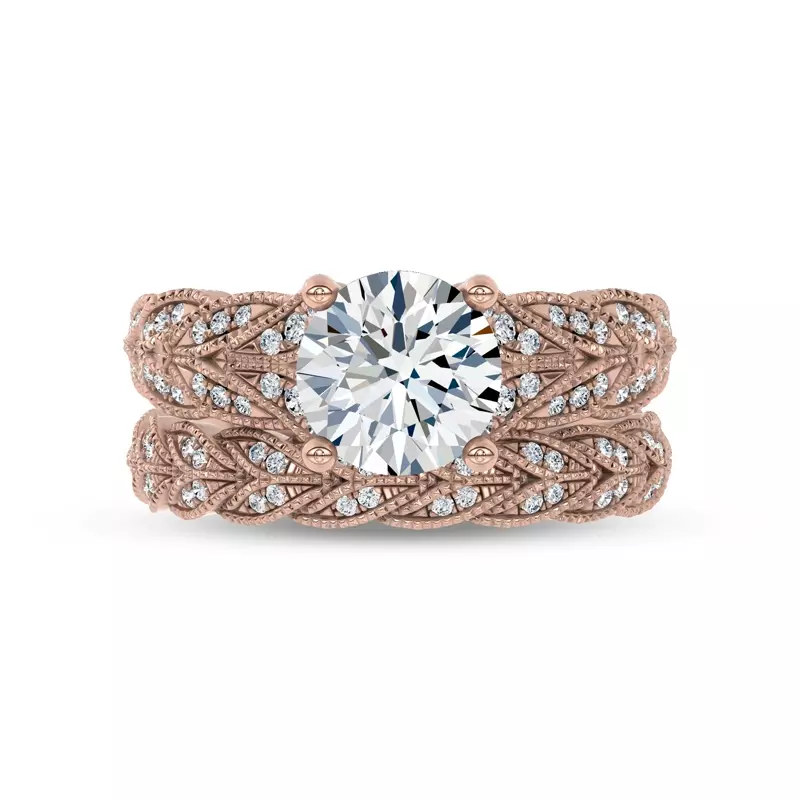 14K Rose Gold Decolace Lab Band by Christian Siriano