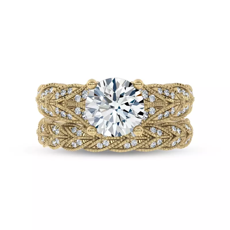 18K Yellow Gold Decolace Band by Christian Siriano