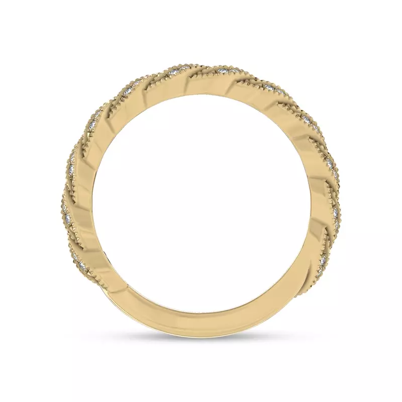 18K Yellow Gold Decolace Band by Christian Siriano