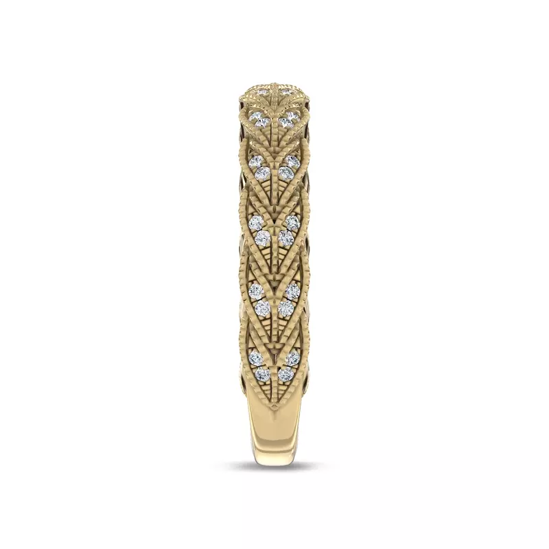 18K Yellow Gold Decolace Band by Christian Siriano