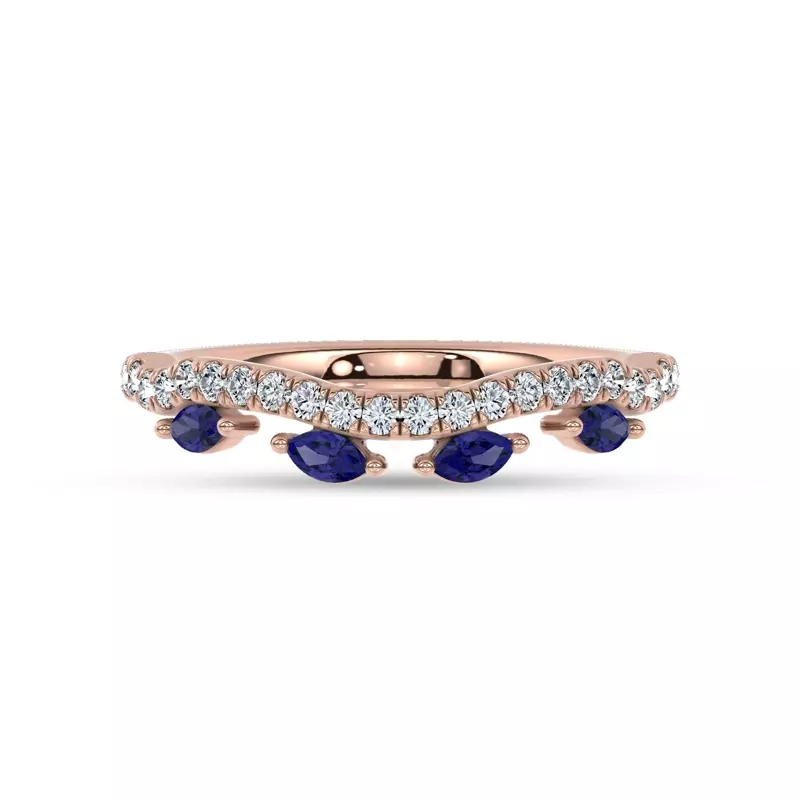 Embellis Sapphire Lab Band by Christian Siriano