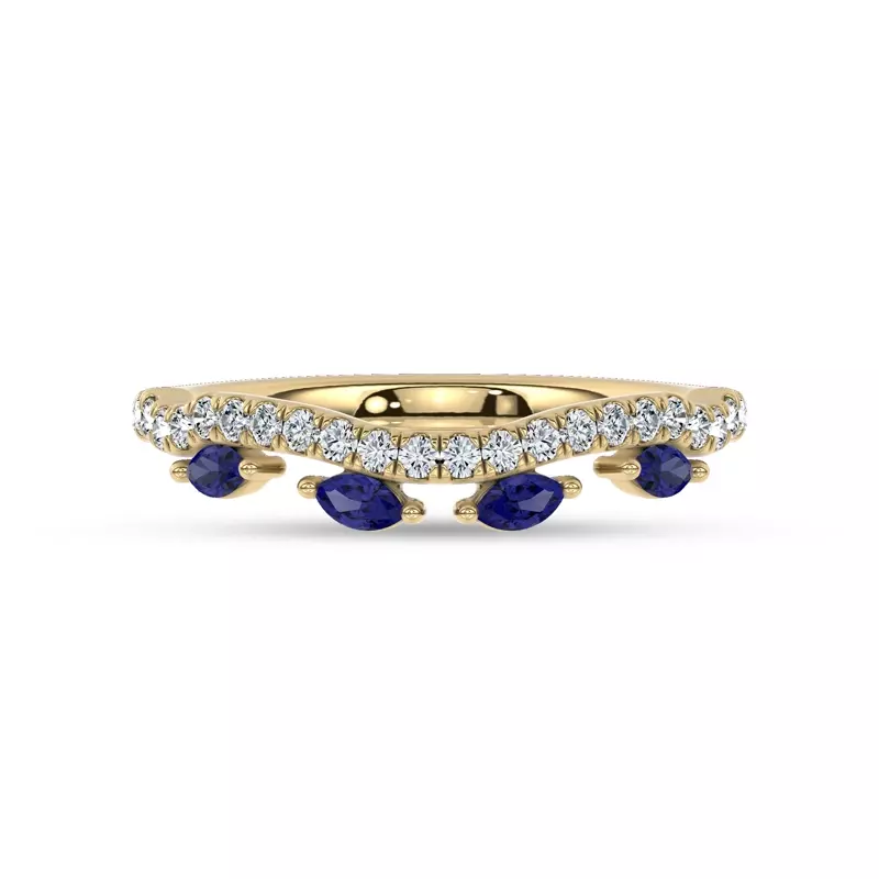 Embellis Sapphire Lab Band by Christian Siriano