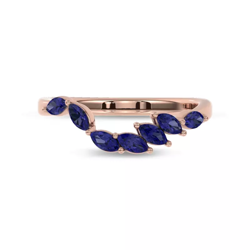 Envol Sapphire Contoured Band by Christian Siriano