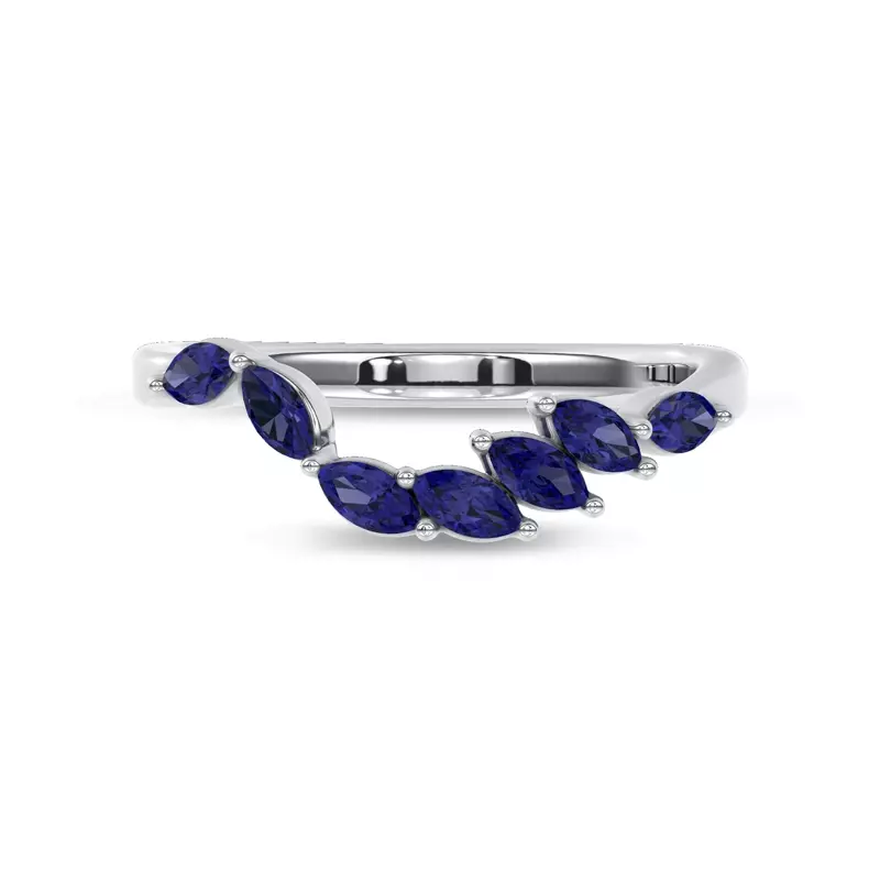 Envol Sapphire Contoured Band by Christian Siriano