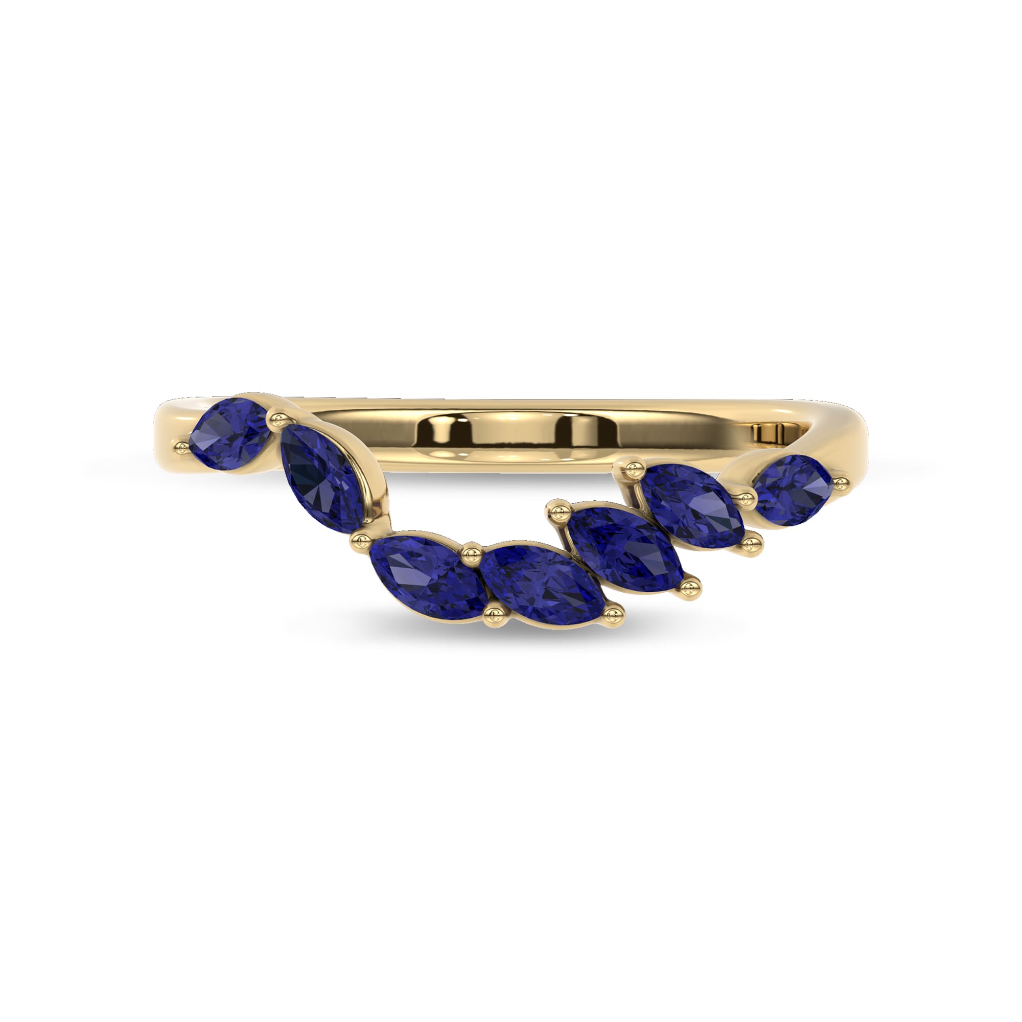 Envol Sapphire Contoured Band by Christian Siriano