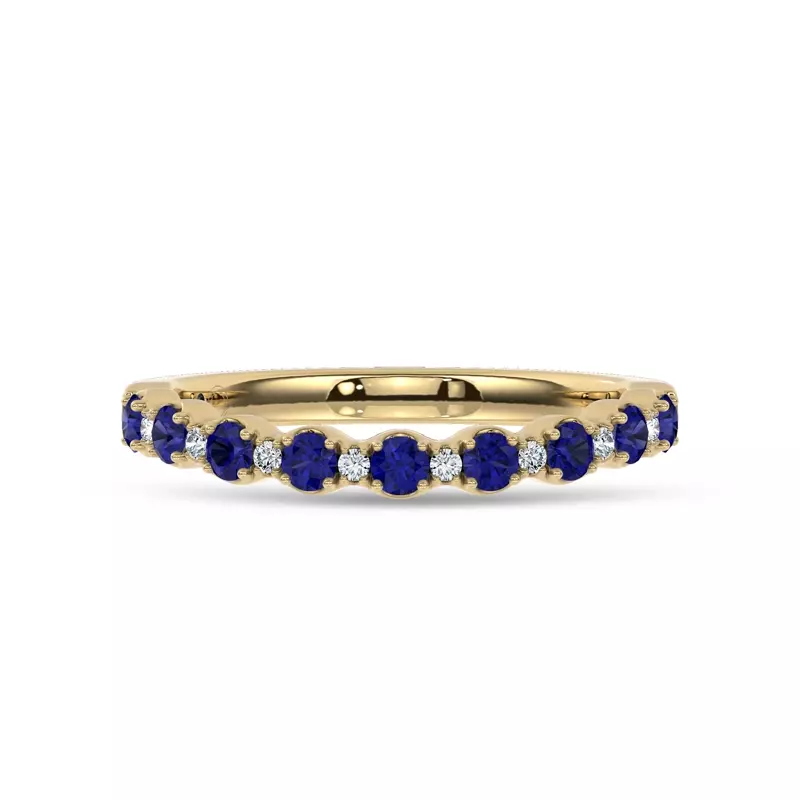 Sonata Sapphire & Lab Diamond Band by Christian Siriano