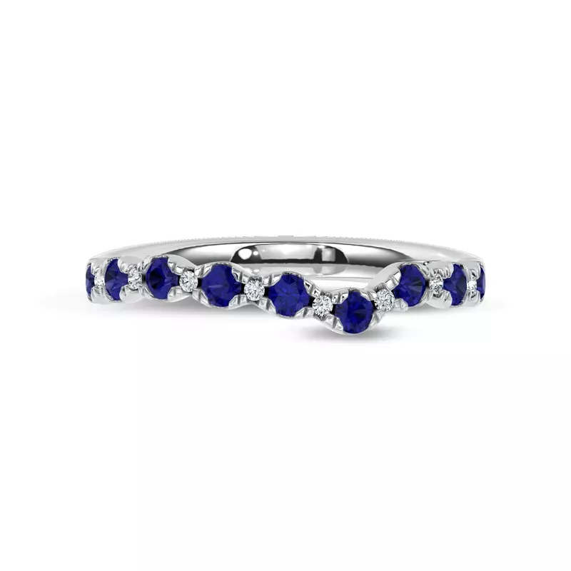 Nocturne Sapphire & Lab Diamond Band by Christian Siriano