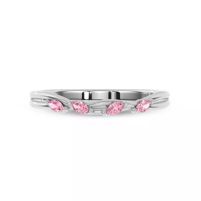 Petal Radiance Pink Sapphire Band by Christian Siriano