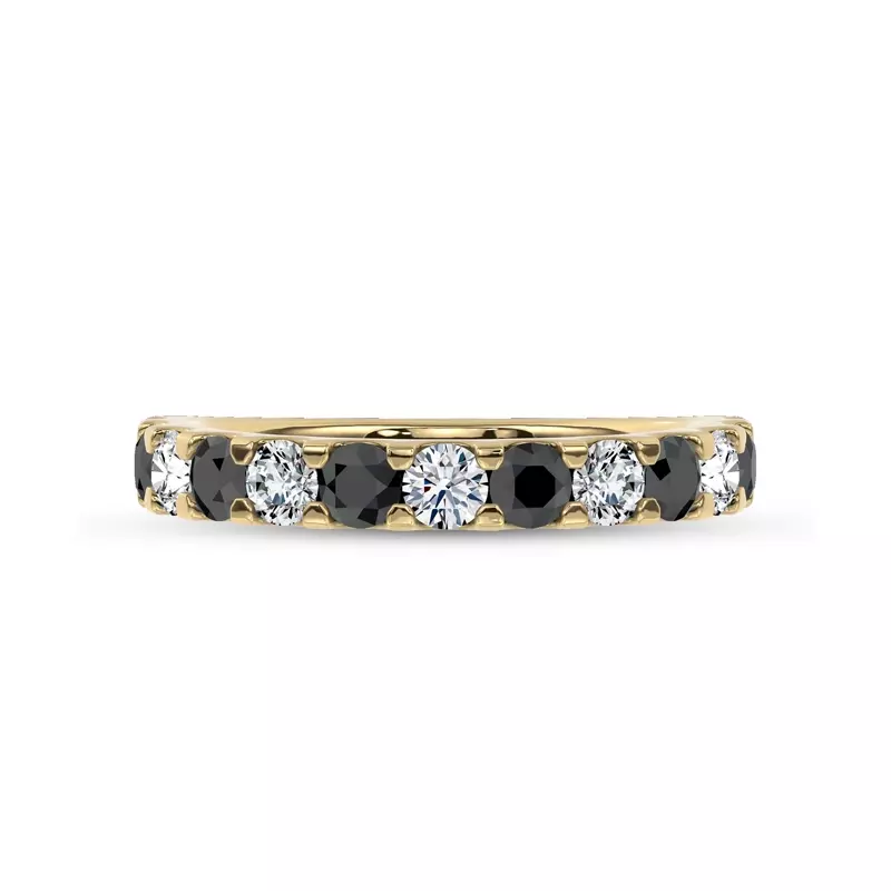 Jules Black & White Lab Diamond Band (1 ct. tw.)