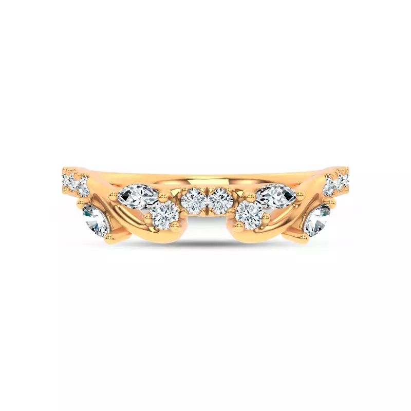 Lea Nature Inspired Diamond Band