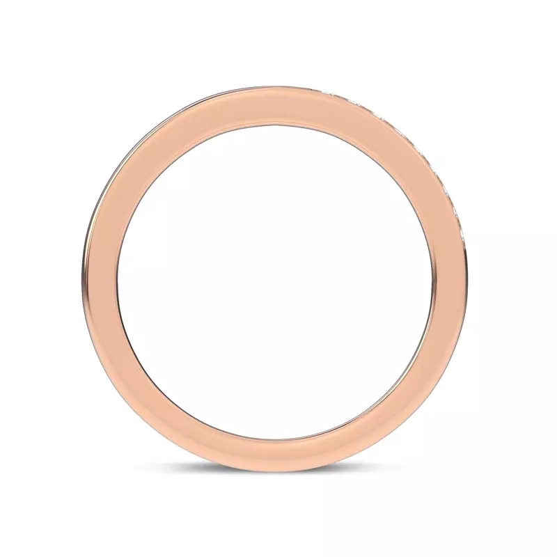 14K Rose Gold Mirrored Pavé Band by Christian Siriano