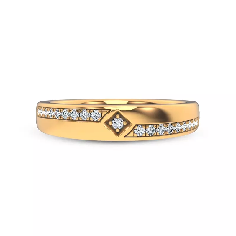 Mirrored Pavé Band by Christian Siriano