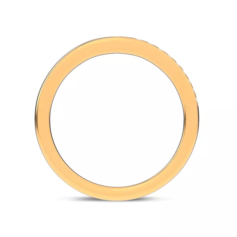 14K Yellow Gold Mirrored Pavé Band by Christian Siriano
