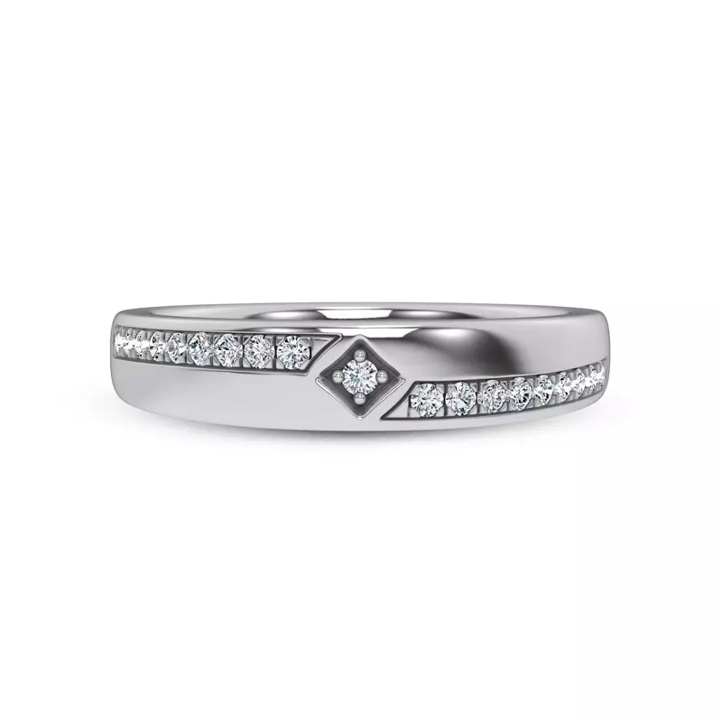 Mirrored Pavé Band by Christian Siriano