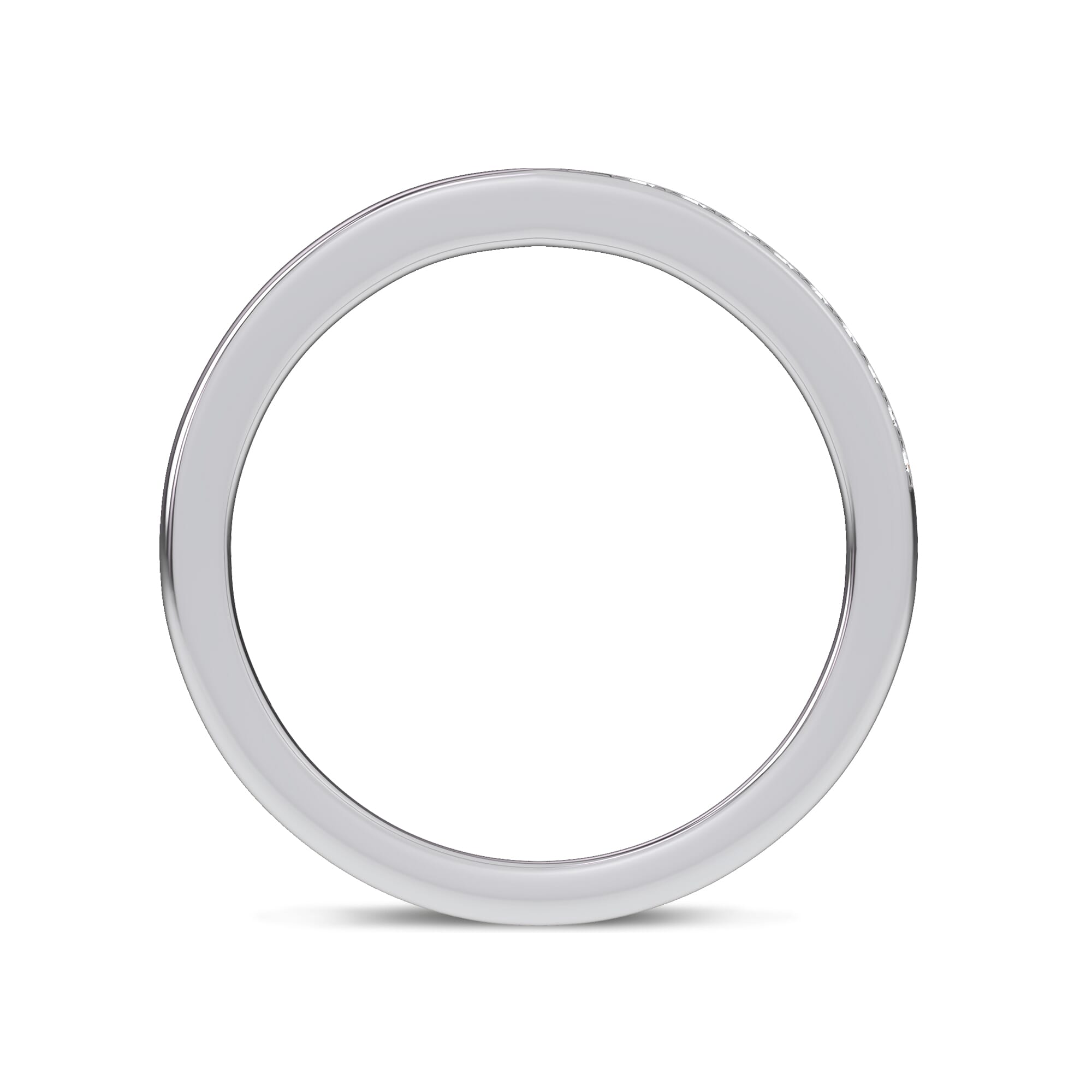 Platinum Mirrored Pavé Band by Christian Siriano