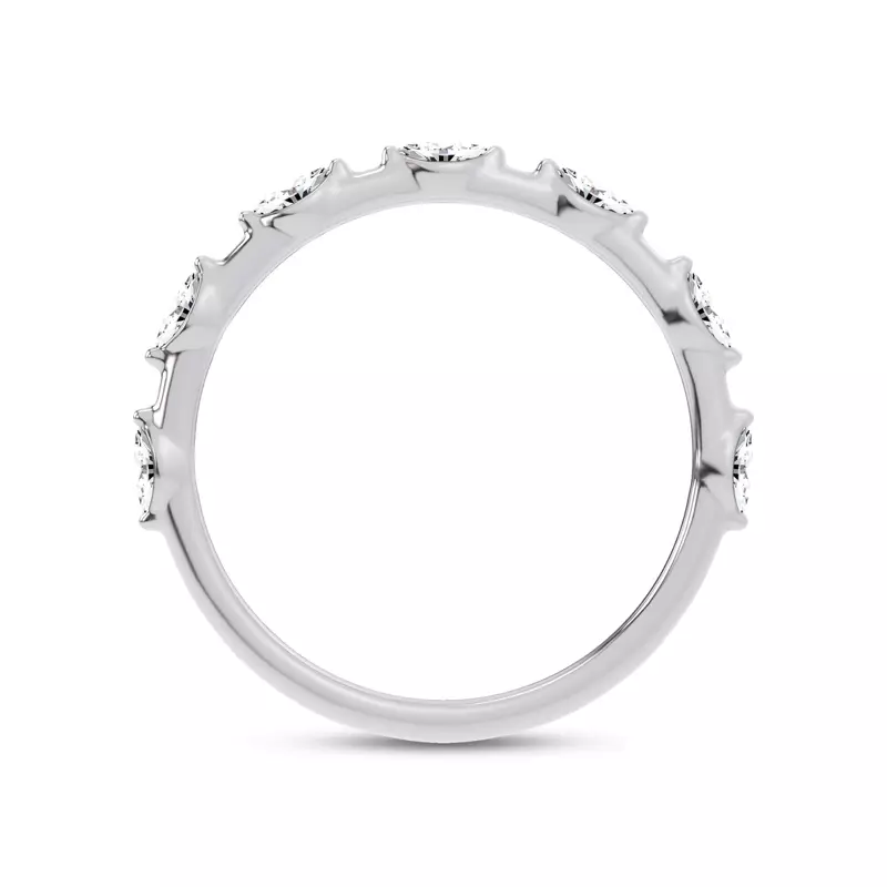 Platinum Starlight Spaced Marquise Diamond Band