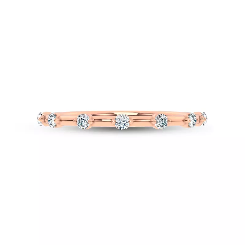 Starlight Spaced Round Diamond Band