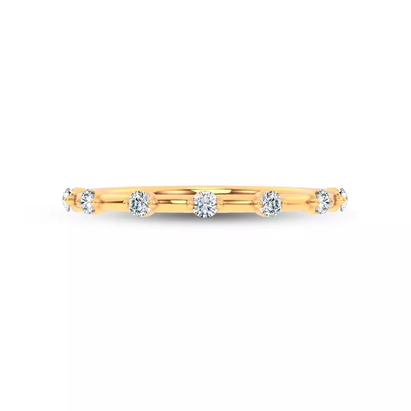 Starlight Spaced Round Diamond Band
