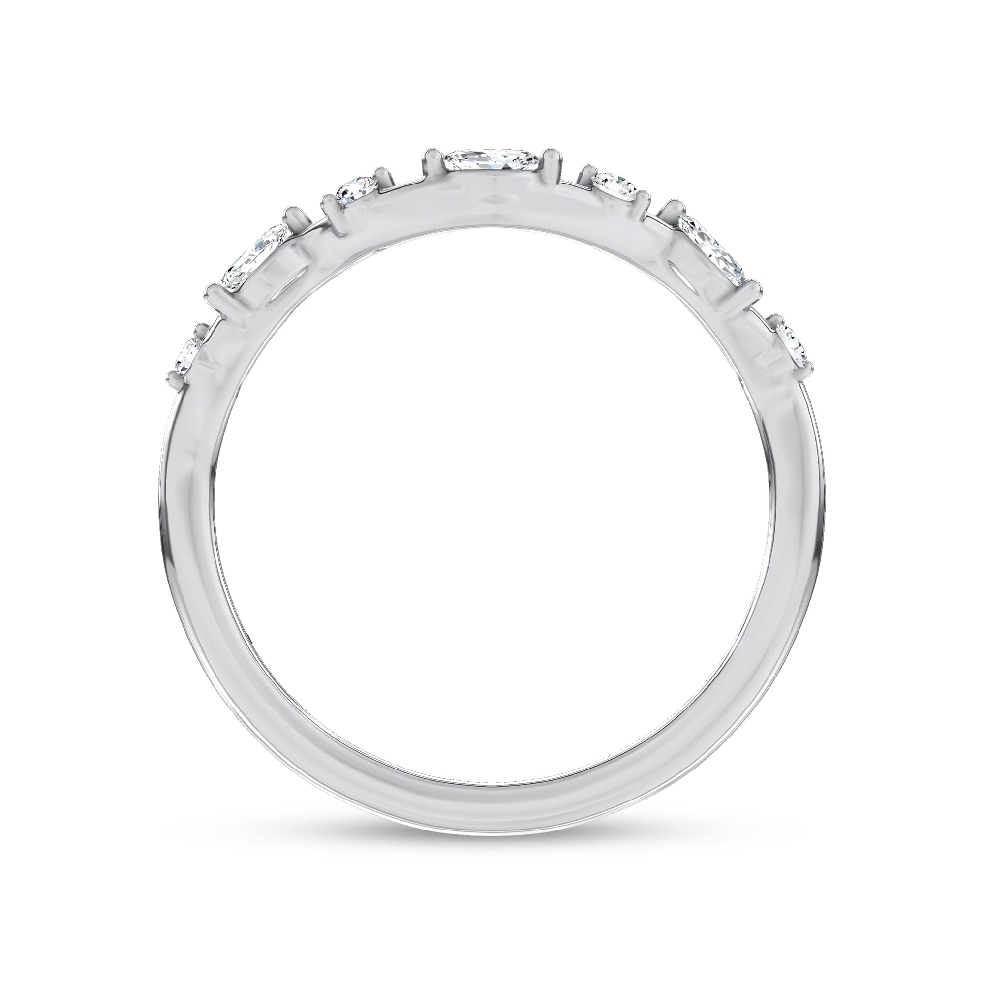 Platinum Petal Veil Band by Christian Siriano
