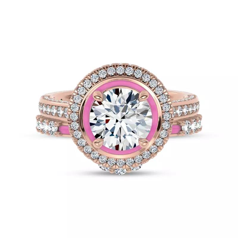 14K Rose Gold Rosavé Contour Lab Band by Christian Siriano