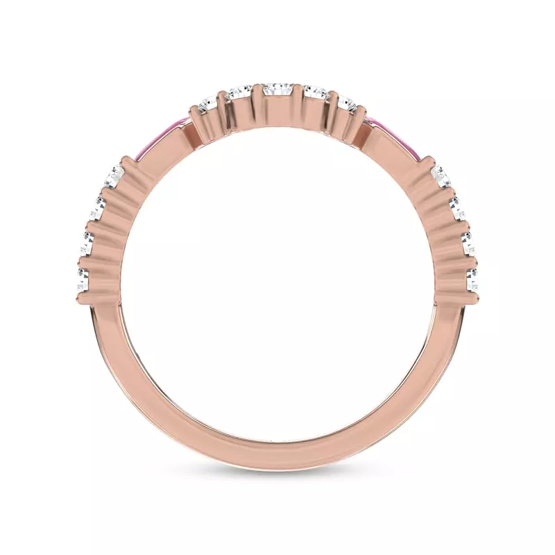 14K Rose Gold Rosavé Contour Lab Band by Christian Siriano