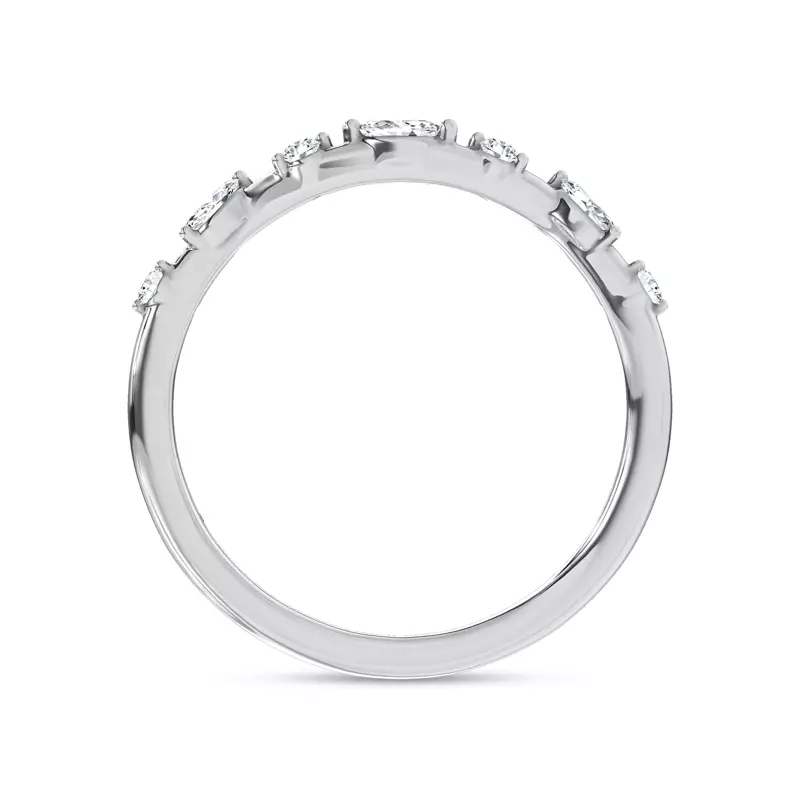 Platinum Jardin Valentina Mixed Shape Lab Band by Christian Siriano