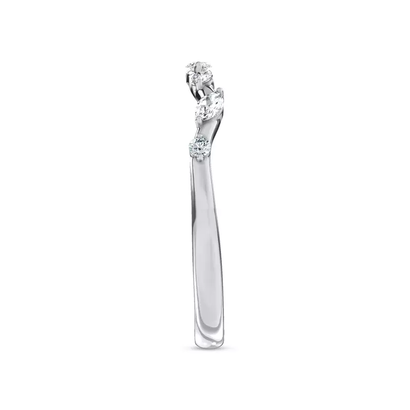 Platinum Jardin Valentina Mixed Shape Lab Band by Christian Siriano