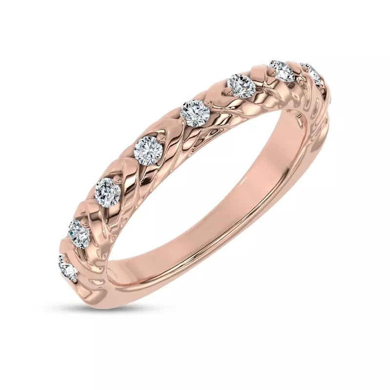 14K Rose Gold Illume Pavé Band by Christian Siriano