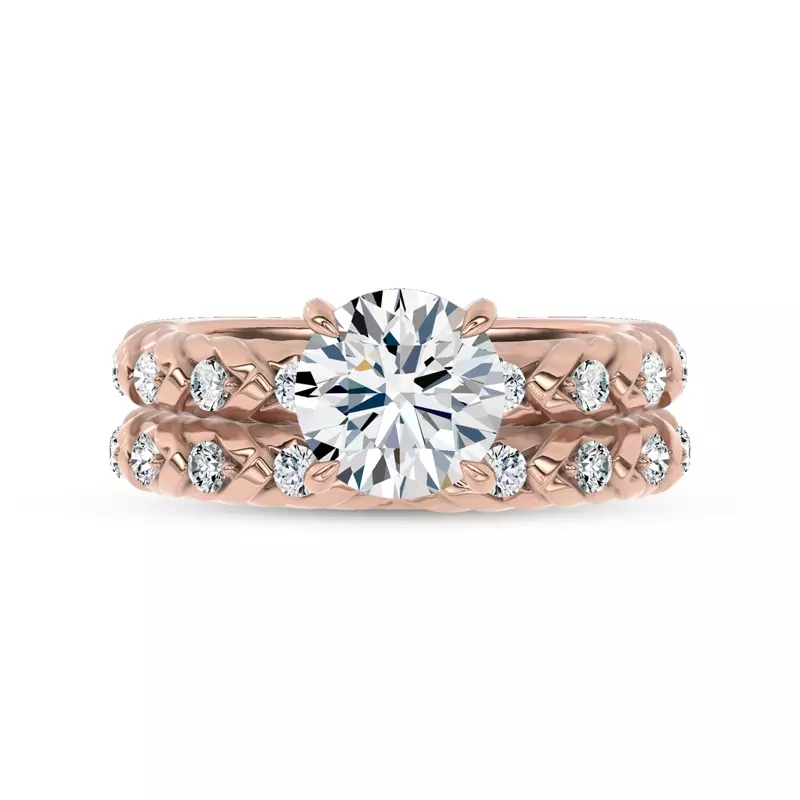 14K Rose Gold Illume Pavé Band by Christian Siriano
