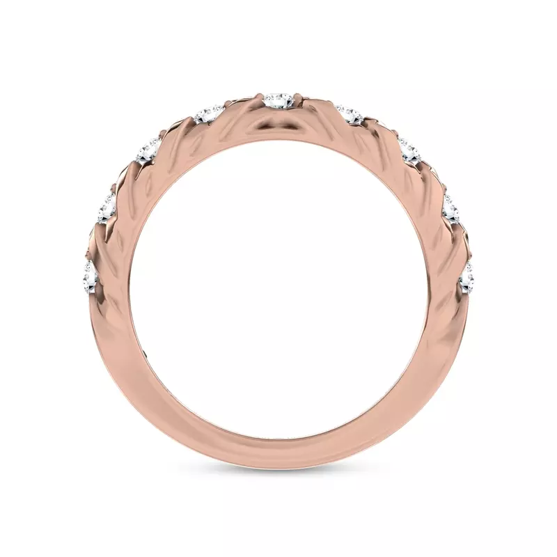 14K Rose Gold Illume Pavé Band by Christian Siriano