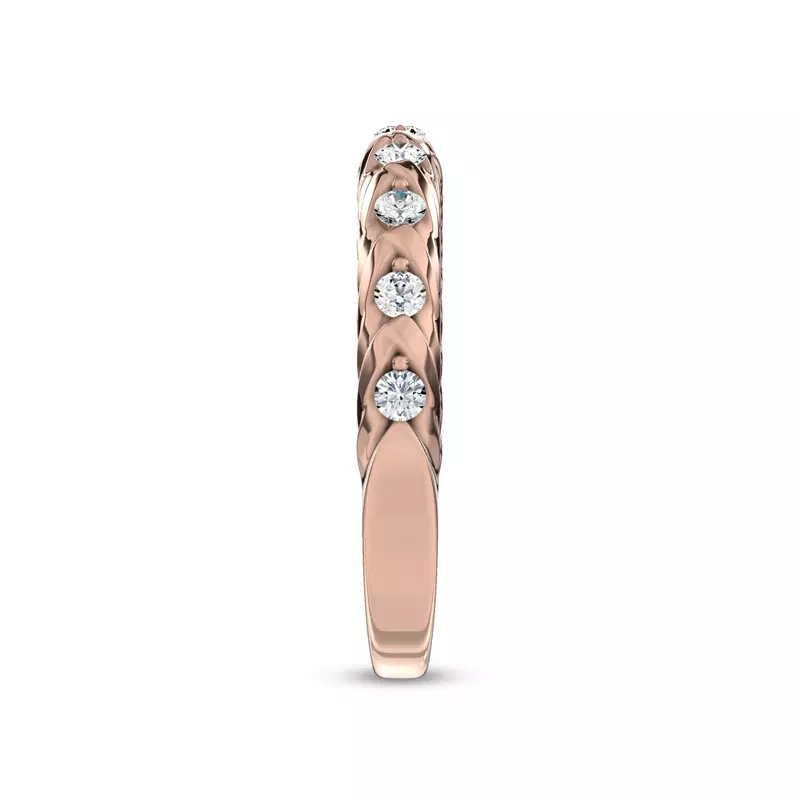 14K Rose Gold Illume Pavé Band by Christian Siriano