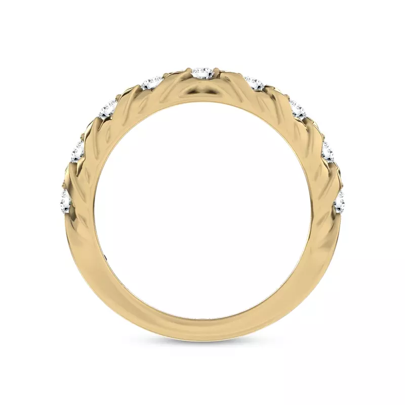 14K Yellow Gold Illume Pavé Lab Band by Christian Siriano