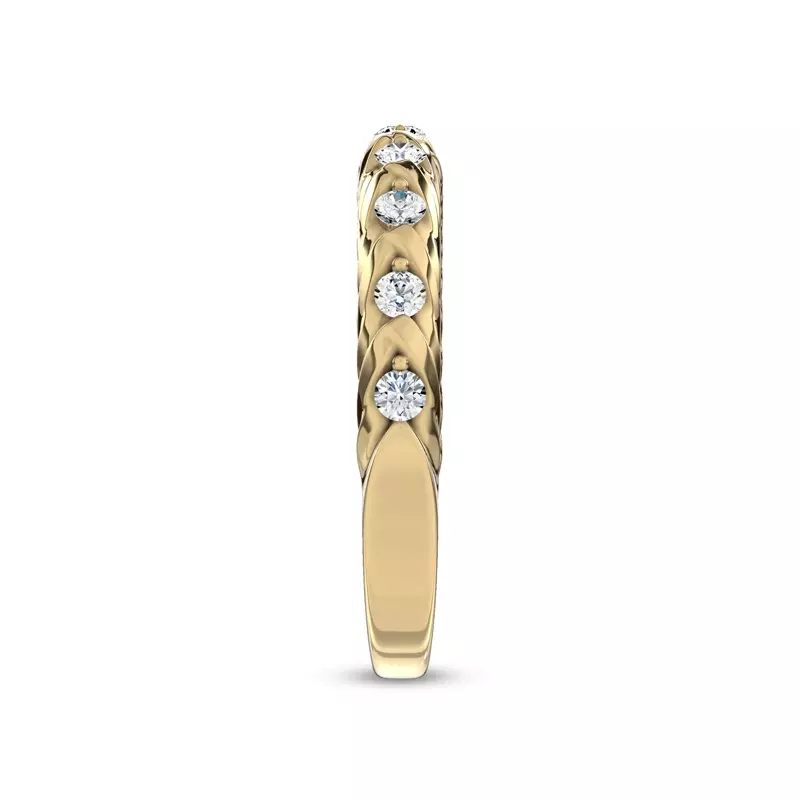 14K Yellow Gold Illume Pavé Lab Band by Christian Siriano