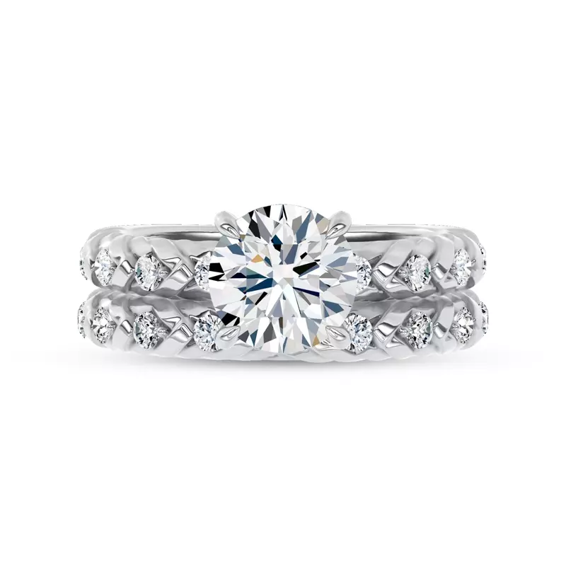 Platinum Illume Pavé Lab Band by Christian Siriano