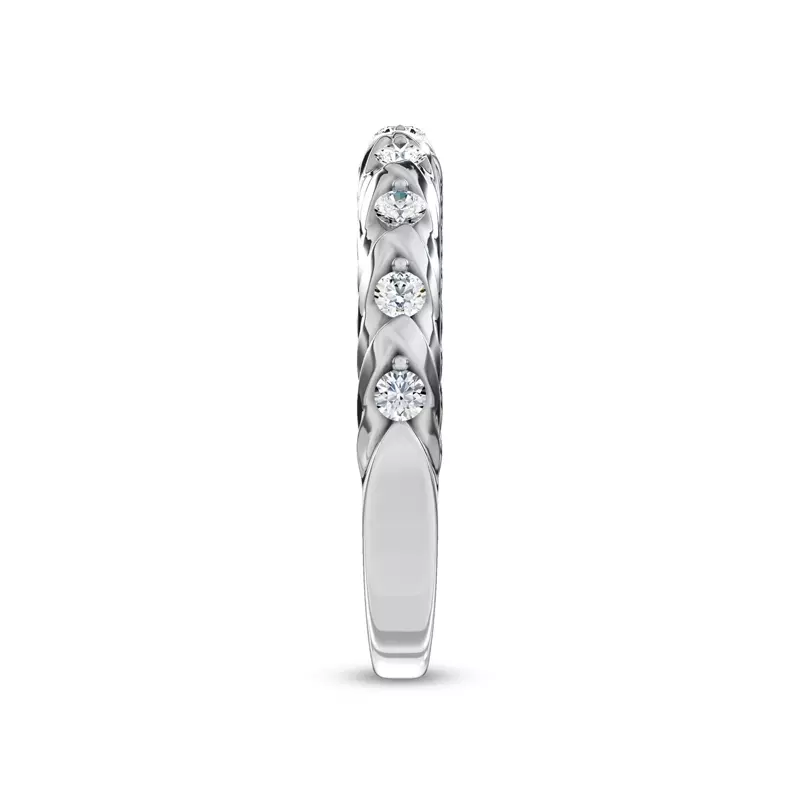 Platinum Illume Pavé Lab Band by Christian Siriano
