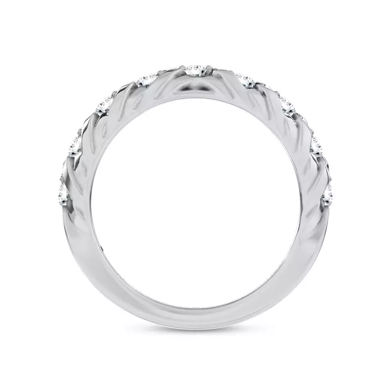 Platinum Illume Pavé Band by Christian Siriano
