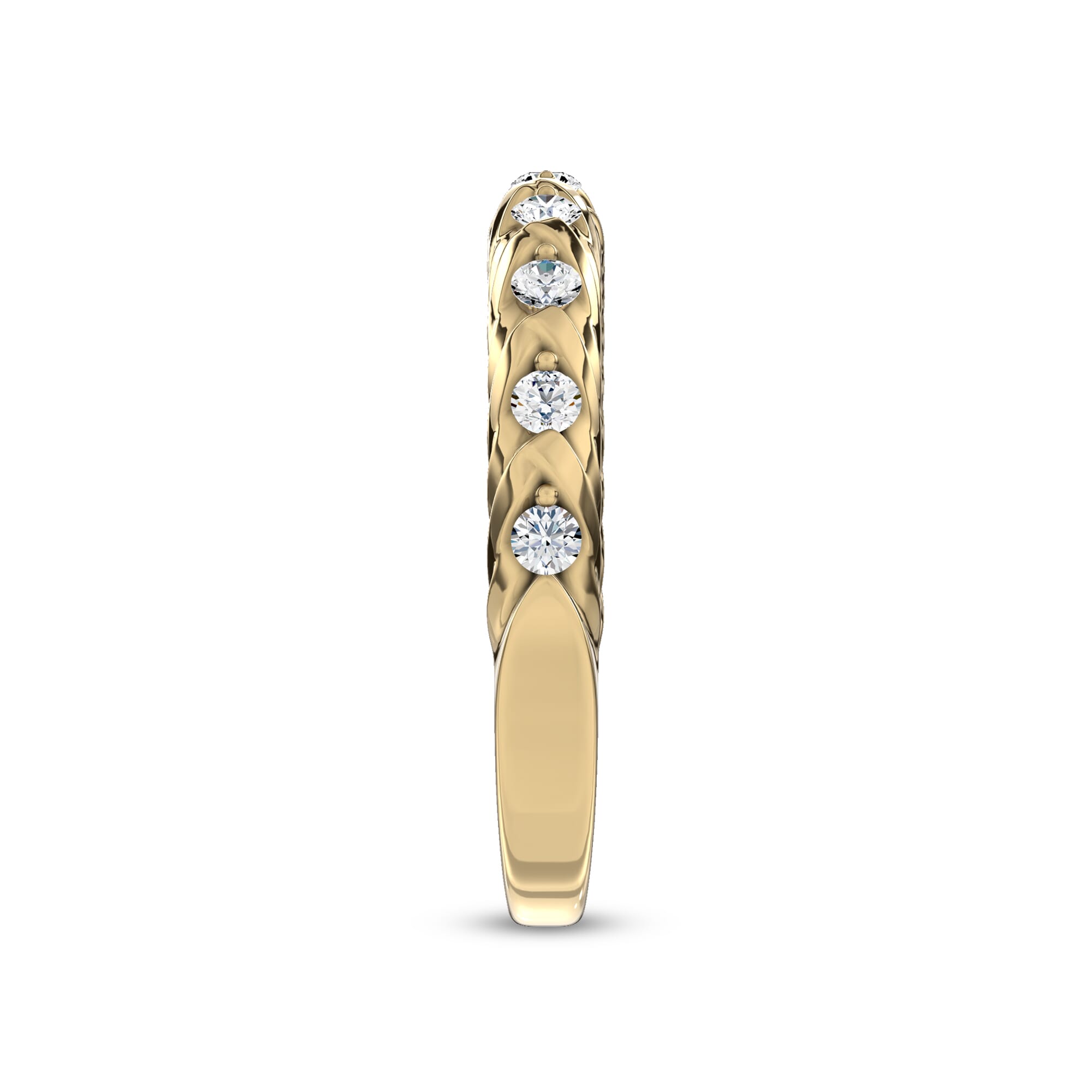 18K Yellow Gold Illume Pavé Band by Christian Siriano