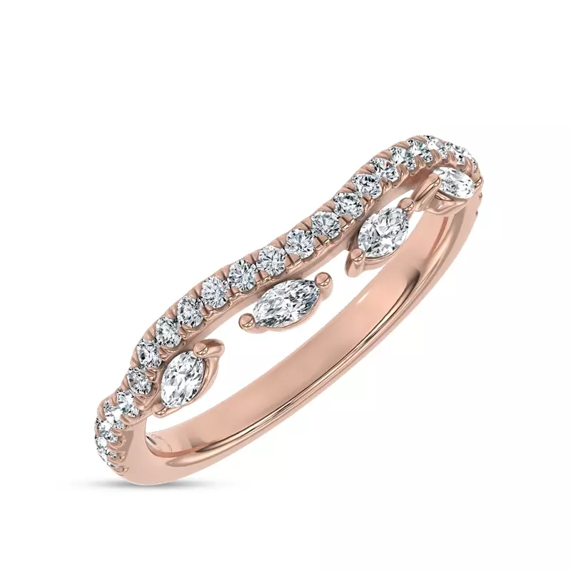 14K Rose Gold Embellis Lab Band by Christian Siriano