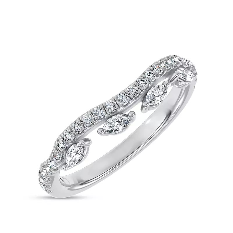 18K White Gold Embellis Lab Band by Christian Siriano