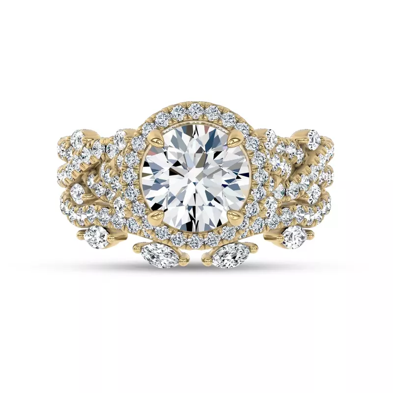 18K Yellow Gold Embellis Lab Band by Christian Siriano
