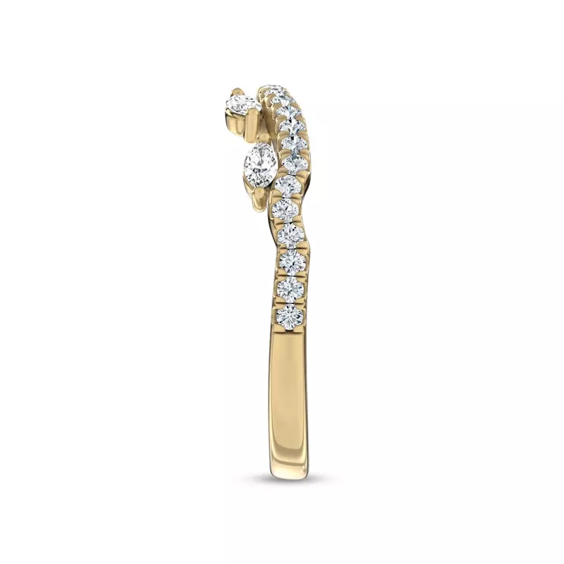 18K Yellow Gold Embellis Lab Band by Christian Siriano