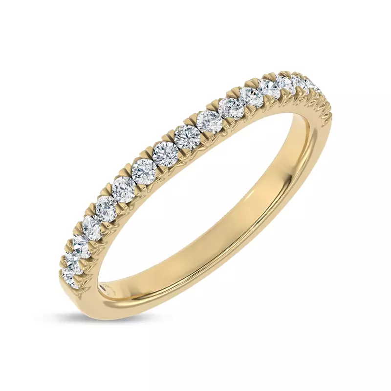 18K Yellow Gold Ardora Lab Band by Christian Siriano